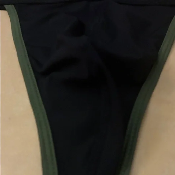 HUNK menswear Black & Olive Green Thong with Branded Waistband L - Picture 2 of 7